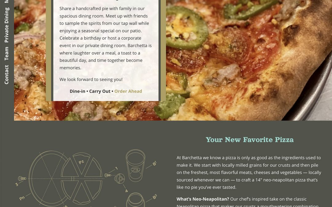 Barchetta Pizza (website)
